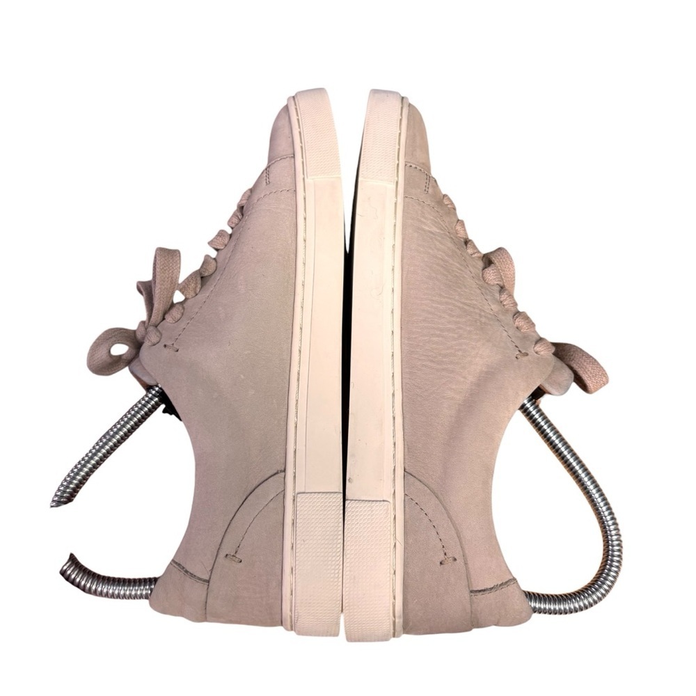 Frye Ivy Low Lace Leather Sneaker in taupe/lilac - Women’s Sz 6.5 - Picture 5 of 10